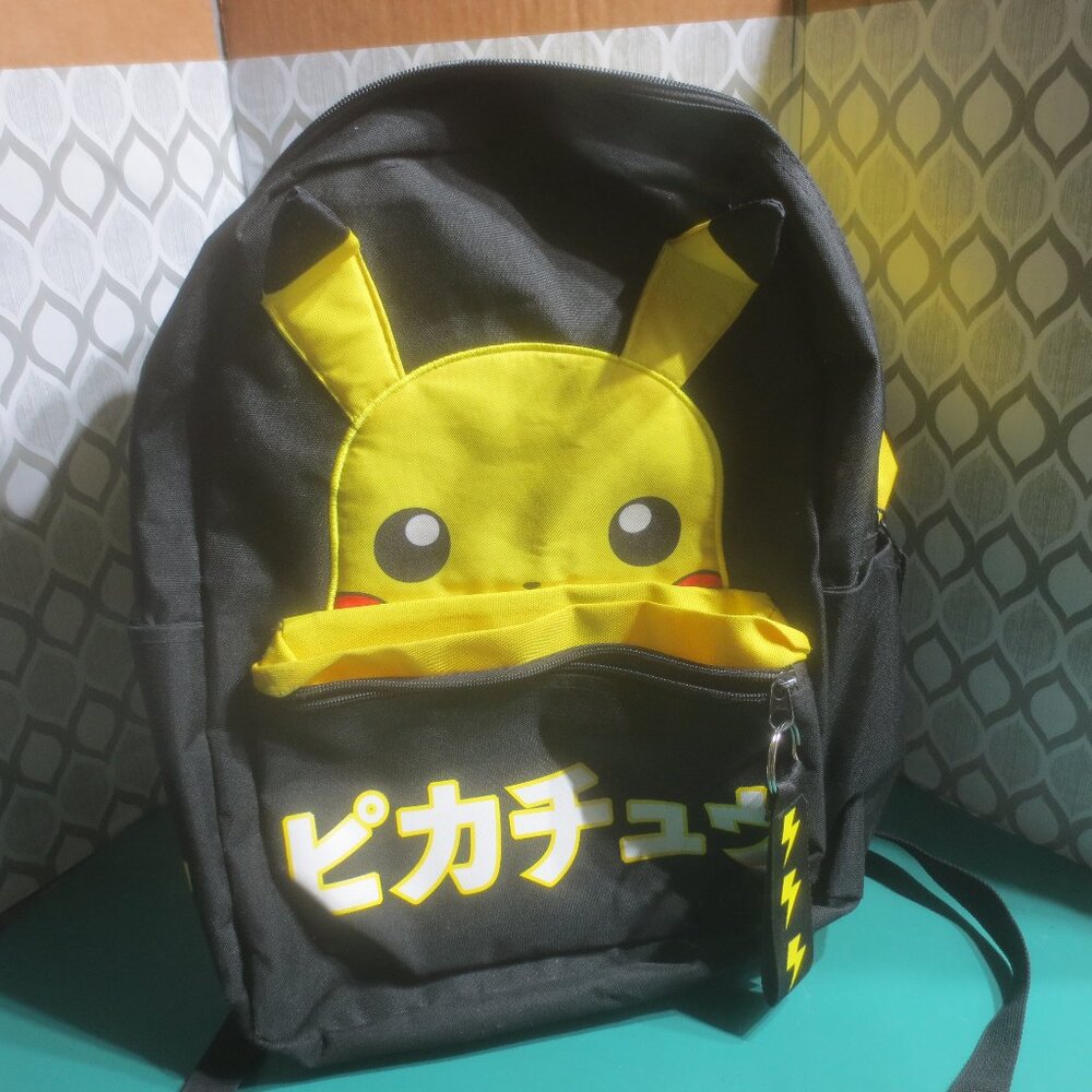 Fun Cute Adorable Pokemon Pikachu Backpack Napsack Laptop Work School Travel Bag